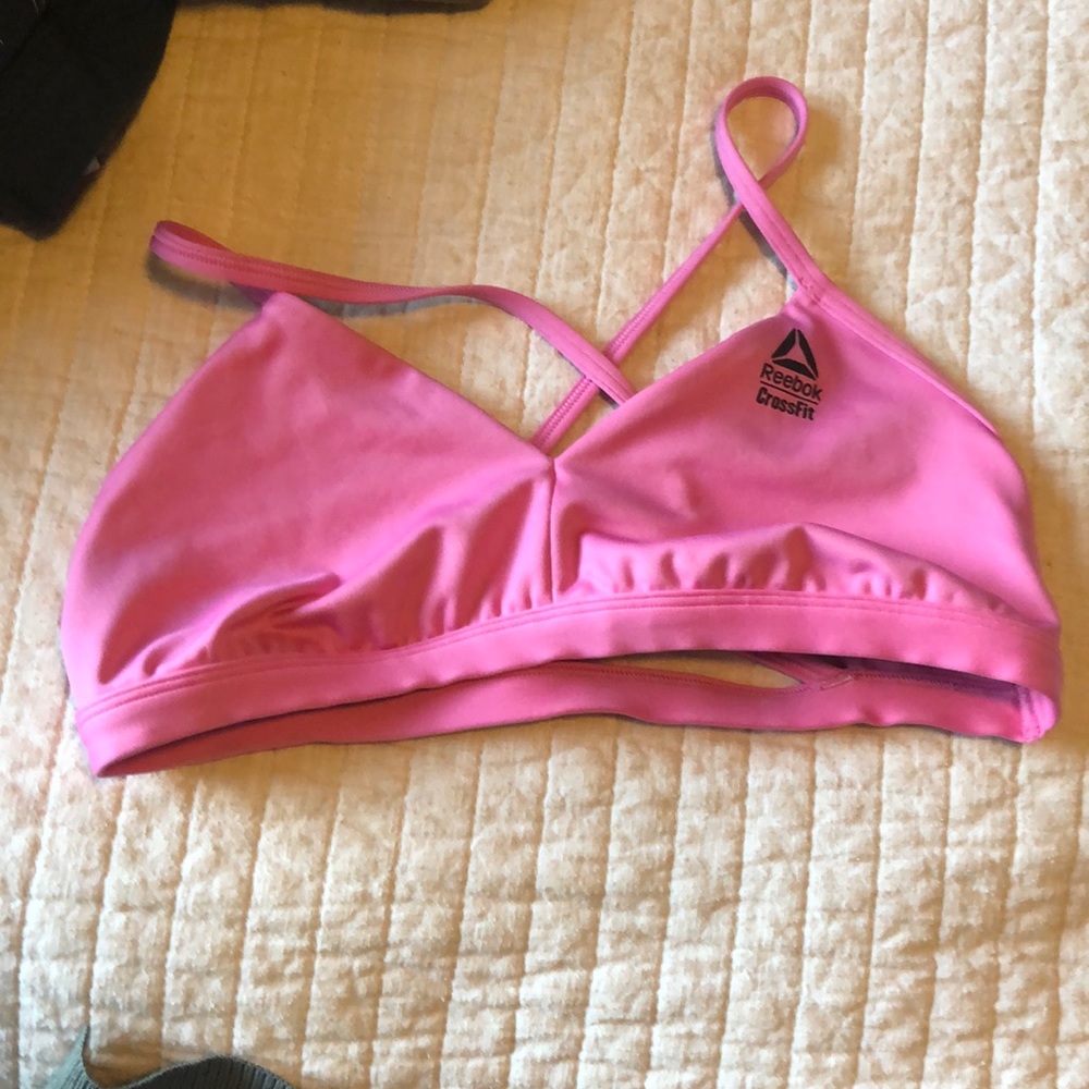 Pink CrossFit bra